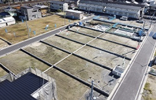 土地区画整理事業内の分譲地